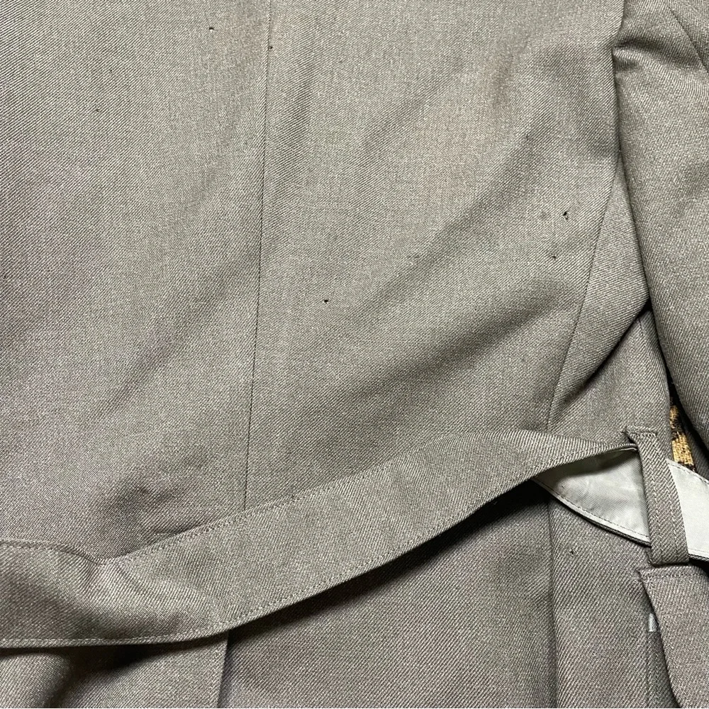 Vtg Military MAN'S WOOL SERGE GREEN Jacket WITH BELT Size 34 - Picture 10 of 10